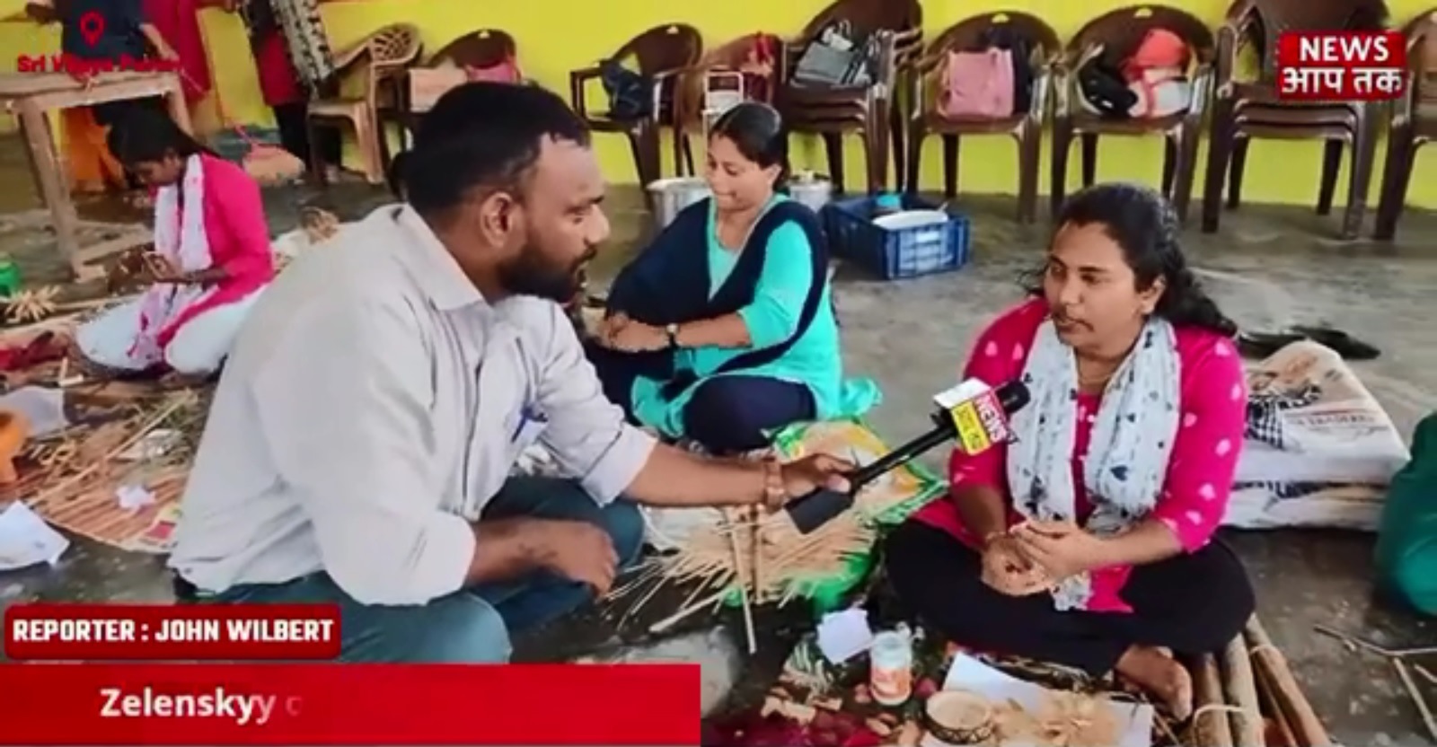 News AAP TAK ANDAMAN channel covered the GSDP Course on Bamboo crafts